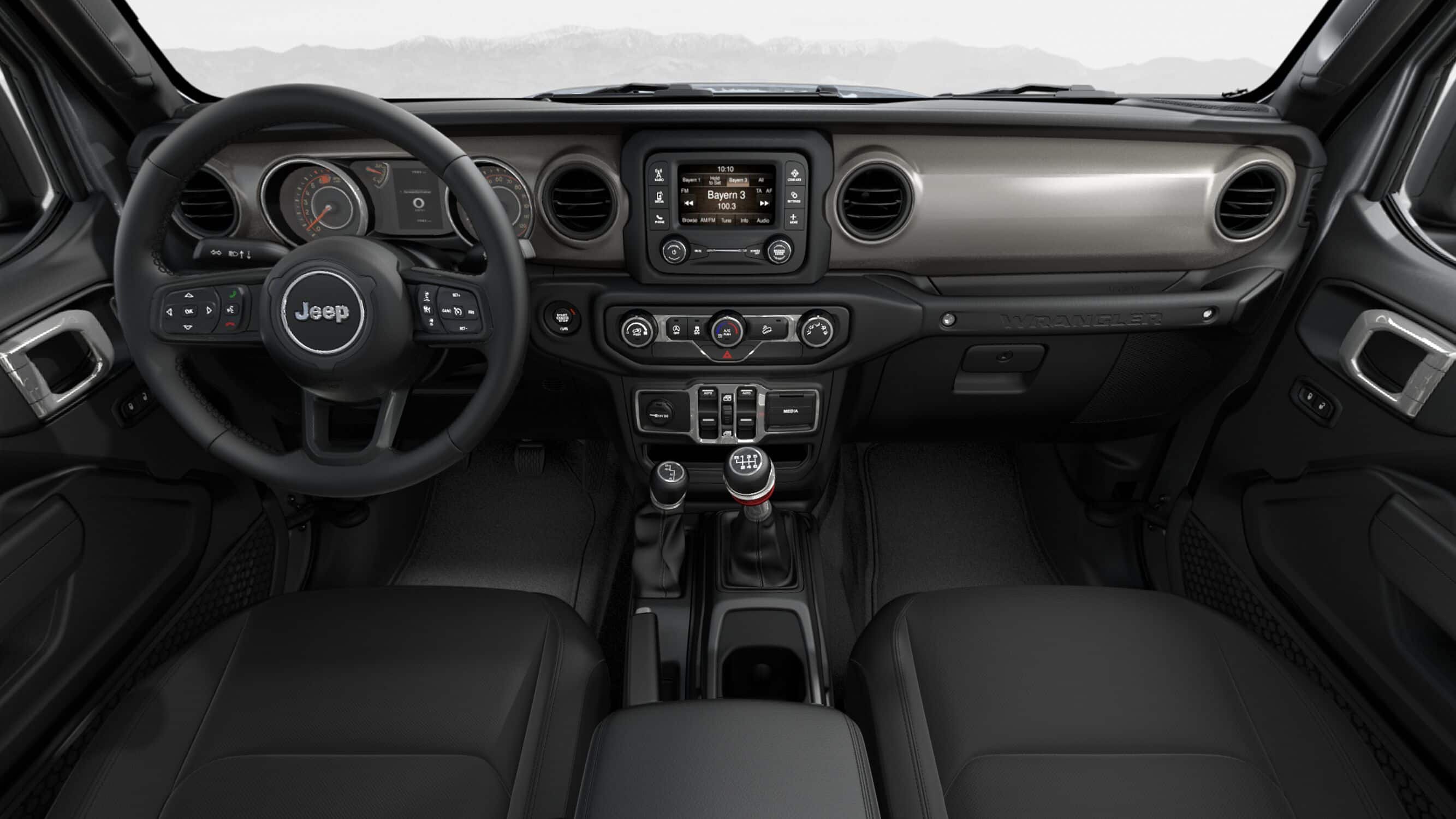 2019 Jeep Wrangler Unlimited Sport S Black Front Interior Picture